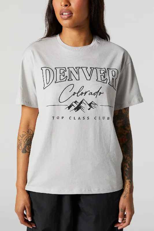 Denver Colorado Graphic Boyfriend T-Shirt