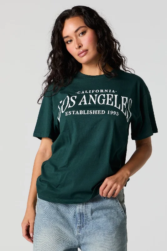 Los Angeles Est 1995 Graphic Boyfriend T-Shirt