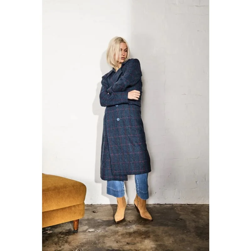 Etta Coat | Blue Plaid