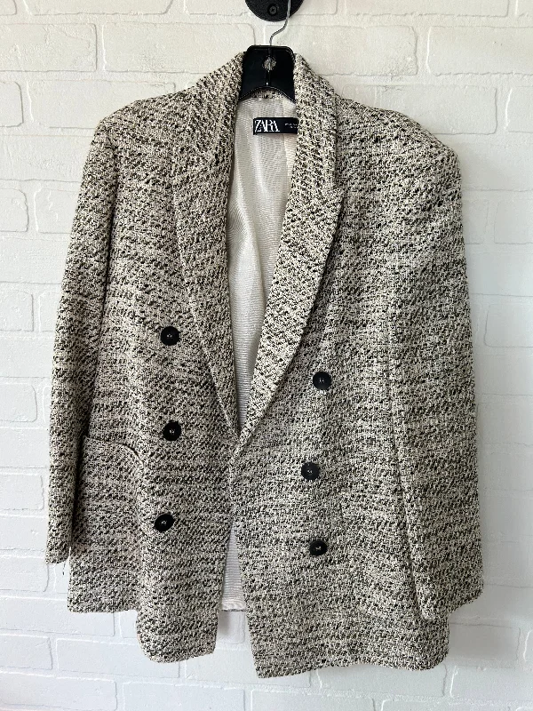 Brown & Cream Blazer Zara, Size Xs