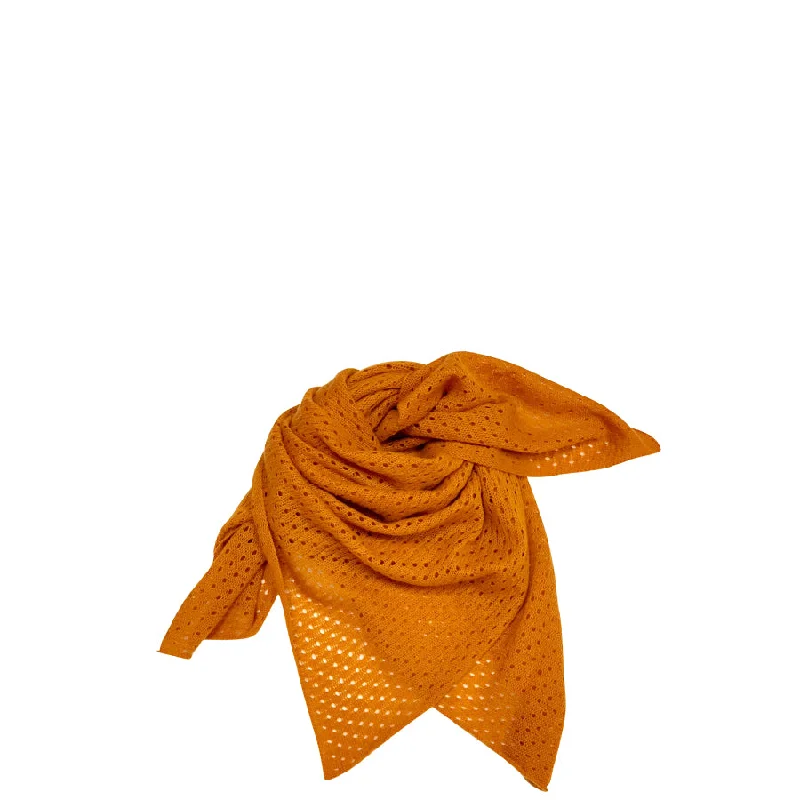 CASHMERE CLOTH WITH FINE HOLE PATTERN IN TUMERIC