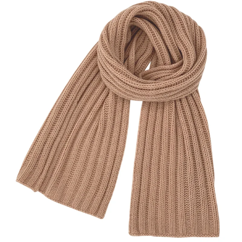 CASHMERE SCARF IN CAMEL