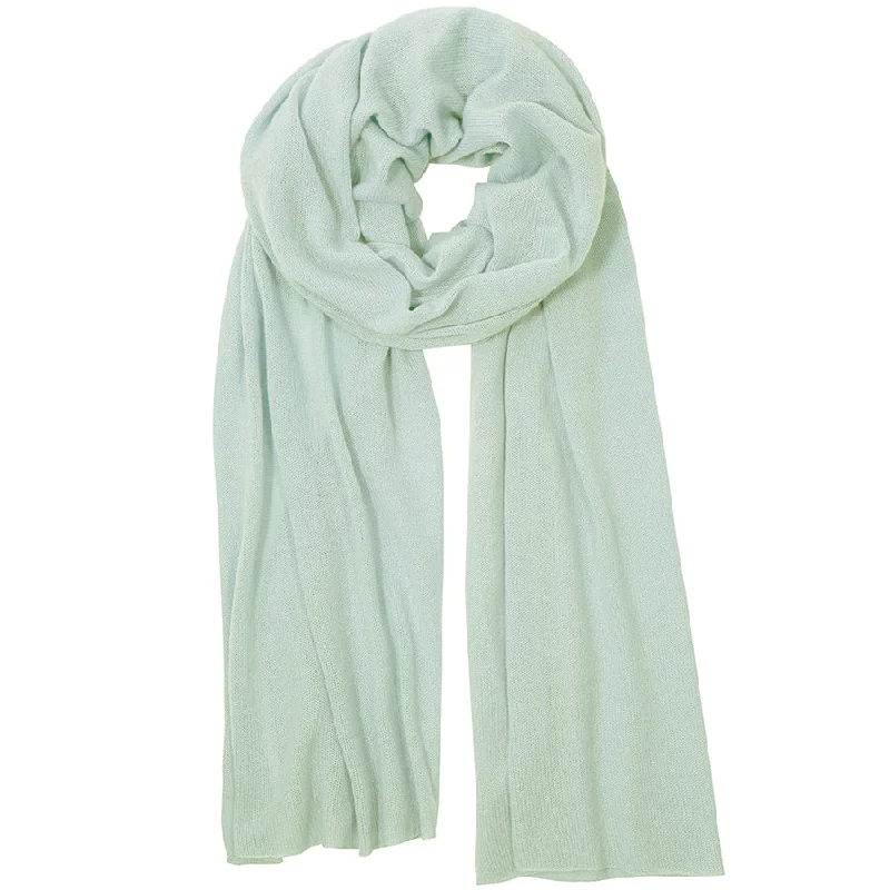 LIGHT CASHMERE SCARF IN SAGE