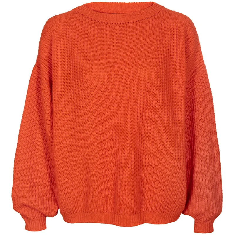 LOOSE CASHMERE SWEATER IN ORANGE