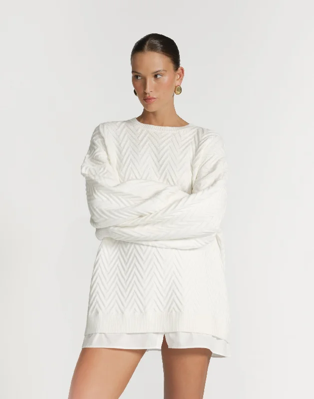 Macie Mini Dress (Off White)