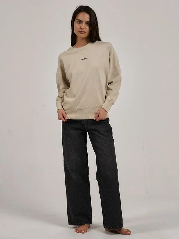 Minimal Thrills Slouch Crew - Oatmeal