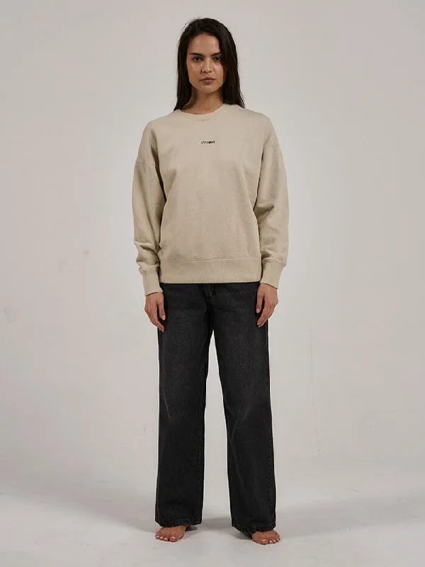 Minimal Thrills Slouch Crew - Oatmeal