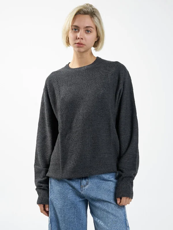 Ollie Knit Pullover - Charcoal