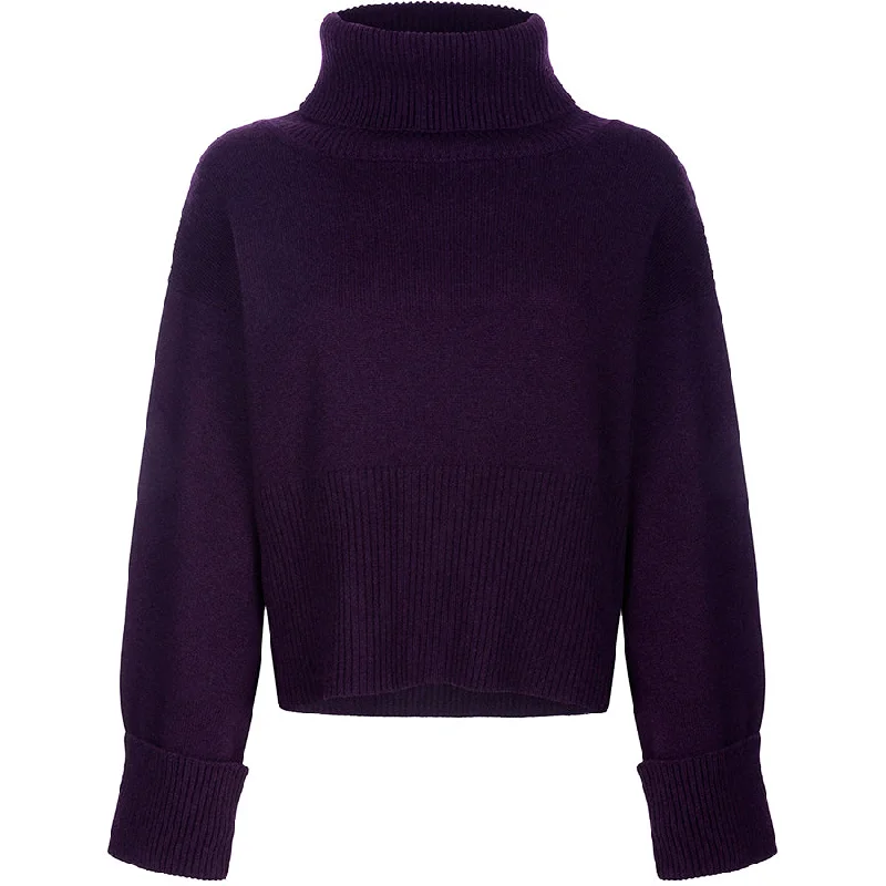 CROPPED CASHMERE TURTLENECK SWEATER ""ALINETTA""