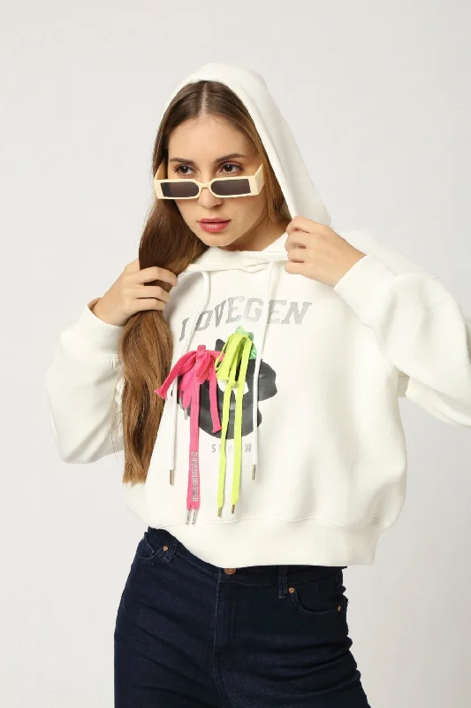 White Women's Hoodie