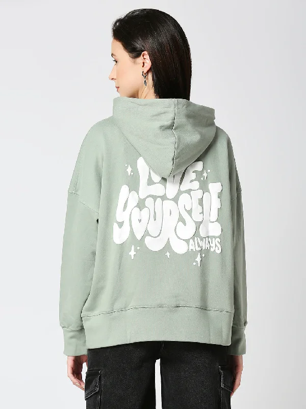 Women’s Oversized Mint Hoodie