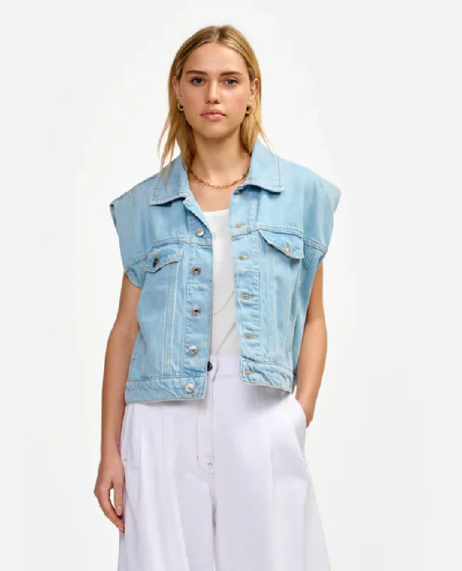 Bellerose Ponk Sleeveless Denim Jacket