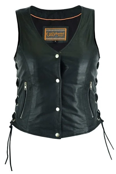 Women's Full Cut Absolute Fit Motorcycle Vest With Adjustable Lacing