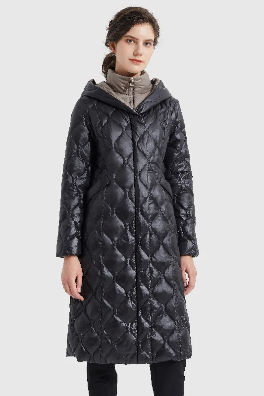 Double Layer Removable Hood Down Coat