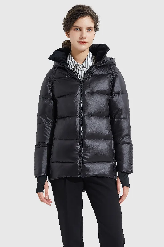 Light Cropped Bubble Puffer Jacket