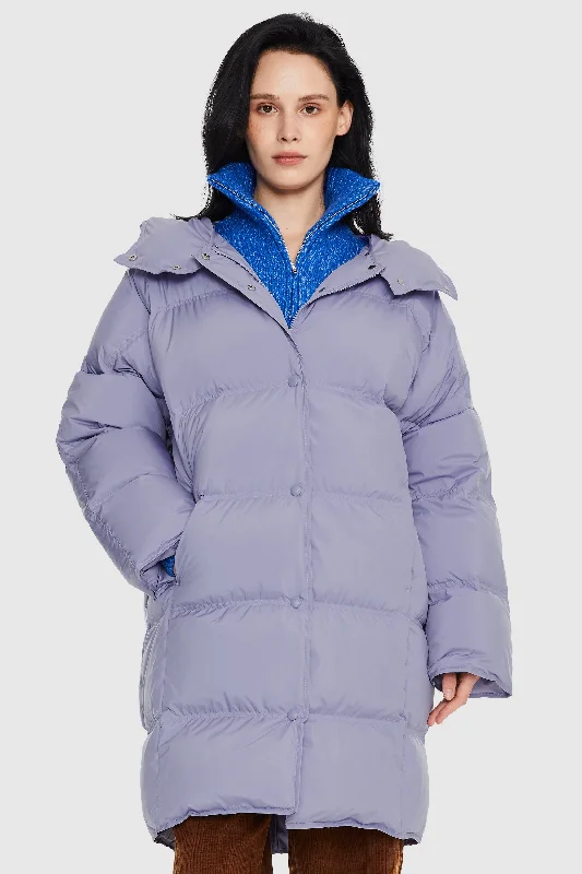 Puffy Puffer Jacket with Detachable Hood