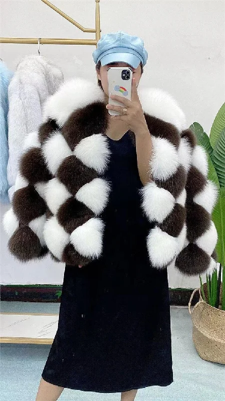 Checkerboard Pattern Real Coats