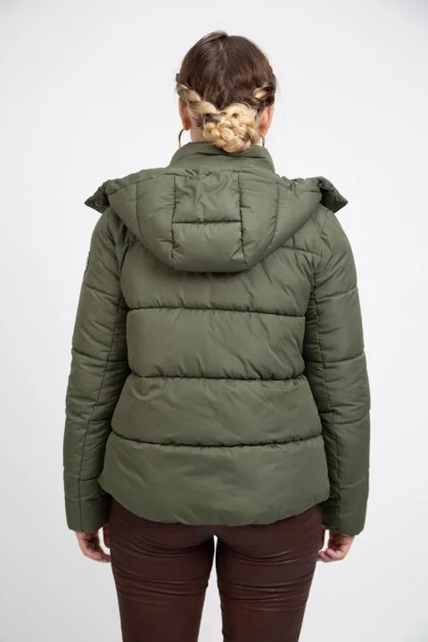 COLVILLE II recycled olive green puffer jacket