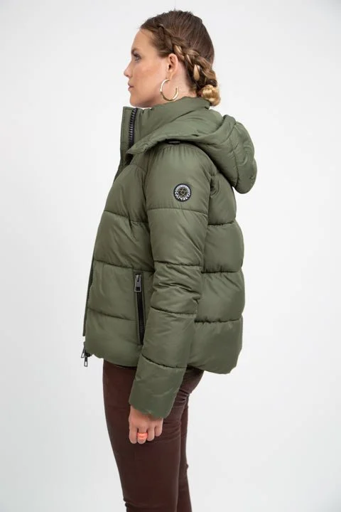 COLVILLE II recycled olive green puffer jacket