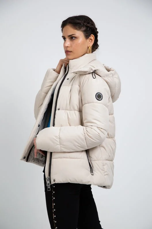 COLVILLE II recycled stone beige puffer jacket