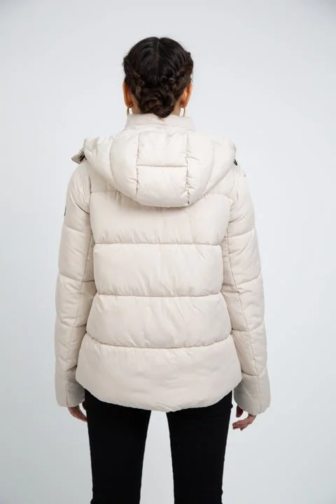 COLVILLE II recycled stone beige puffer jacket