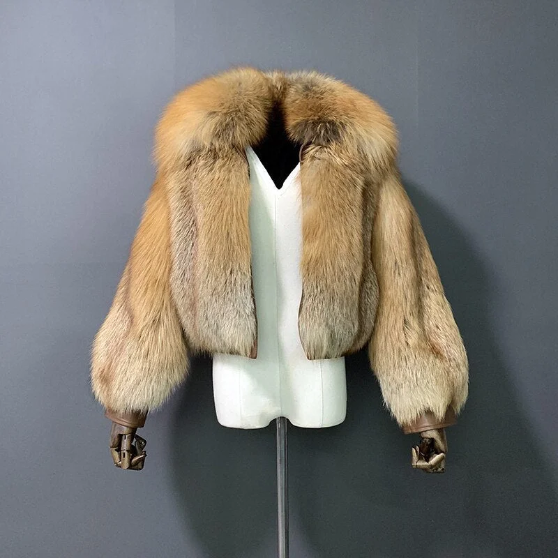 Genuine Leather Real Fur Bombers