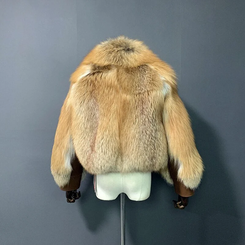 Genuine Leather Real Fur Bombers