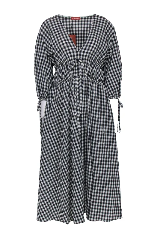 Altuzarra - Black & White Gingham Maxi Dress Sz 10