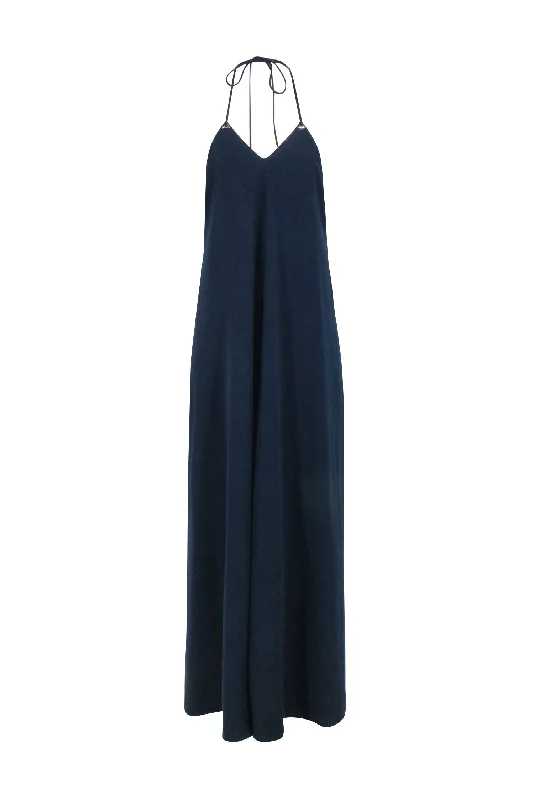 Jill Stuart - Navy Shift Silhouette Maxi Gown Sz 4