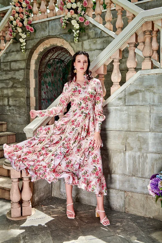 Wanderlust - floral print midi dress