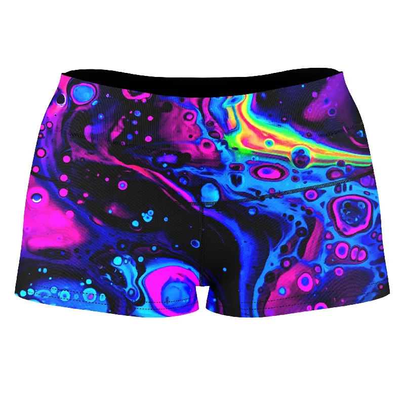 Acid Bath High-Waisted Women's Shorts