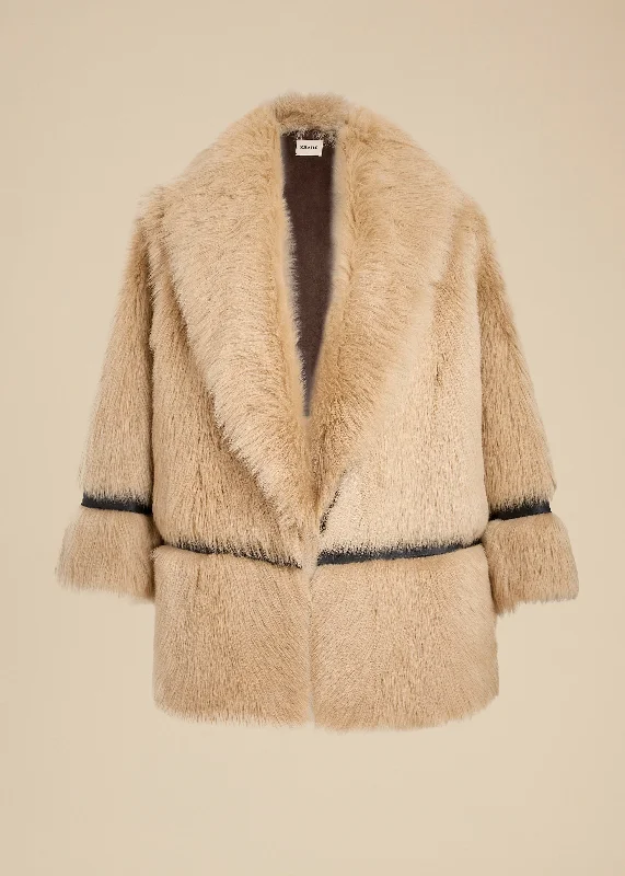 The Adelaide Shearling Jacket in Natural