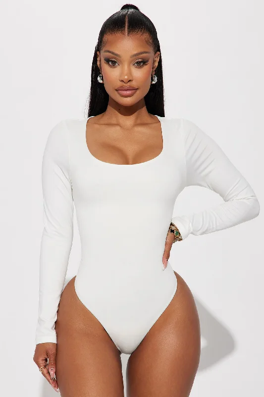 Ari Double Lined Bodysuit - Off White