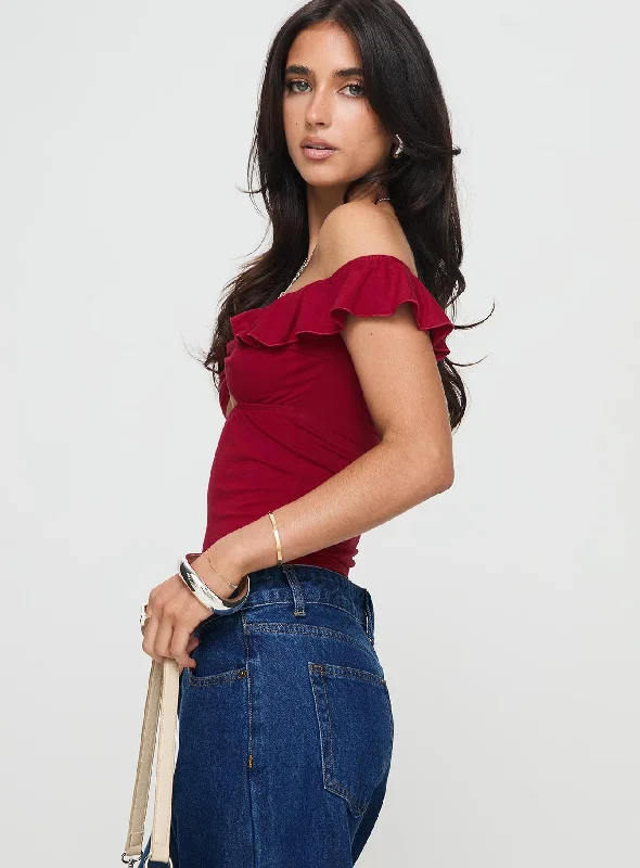 be-careful-off-the-shoulder-bodysuit-red