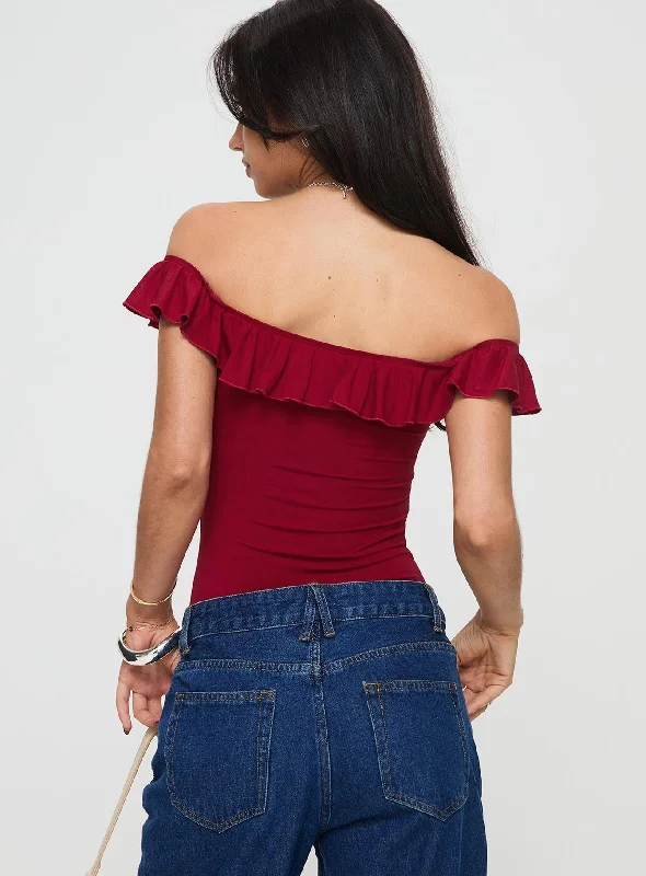 be-careful-off-the-shoulder-bodysuit-red