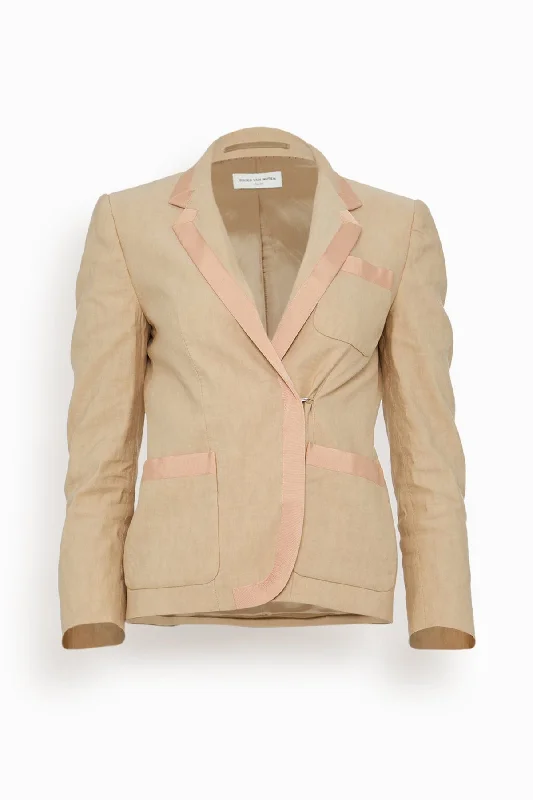 Bessie Tape Jacket in Cream