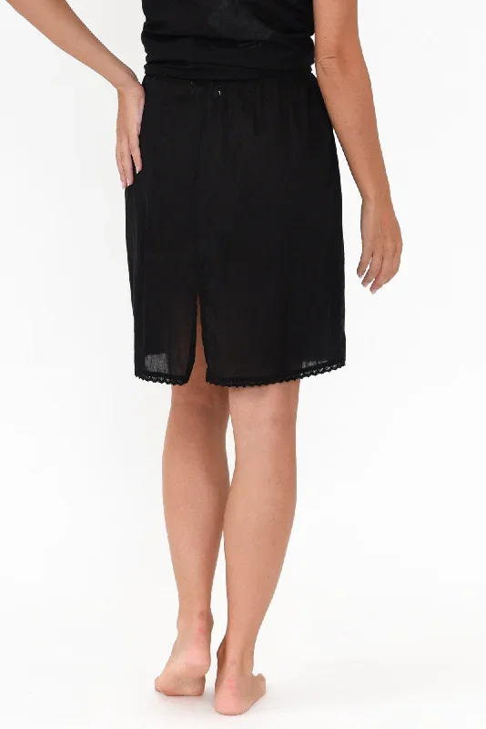 black-cotton-slip-skirt