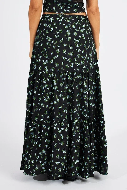 black-floral-maxi-skirt-high-rise-tiered-elastic-waist-sl1157e-34pb-1