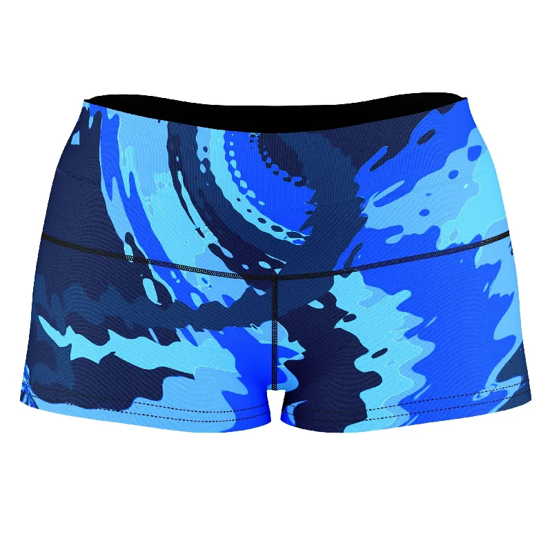 Blue Magic High-Waisted Women's Shorts