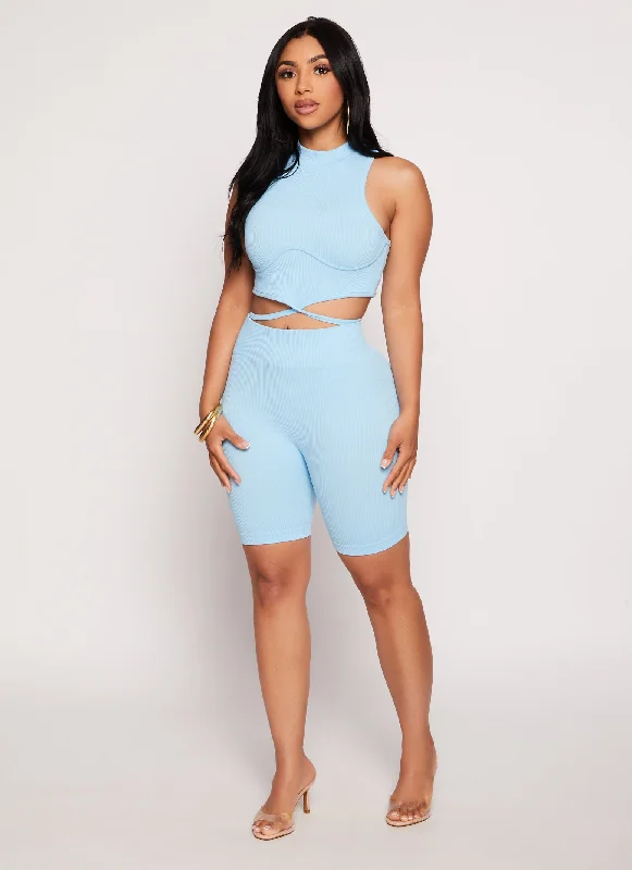 blue-seamless-mock-neck-tie-waist-tank-top-1413058753027