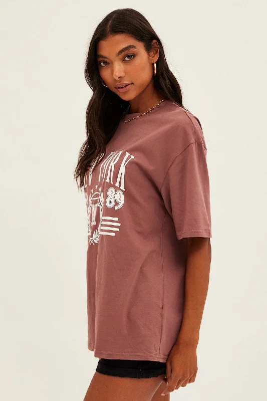 brown-t-shirt-short-sleeve-crew-neck-new-york-cotton-jc2064ax-84wb