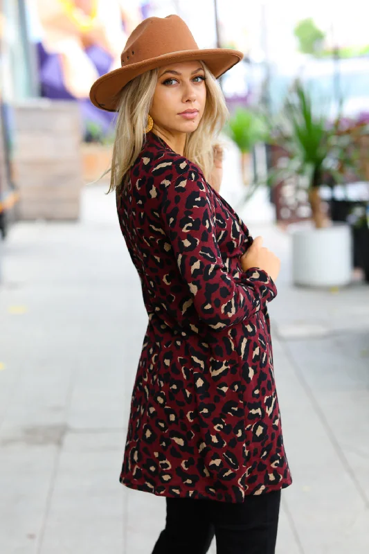 burgundy-animal-print-open-cardigan