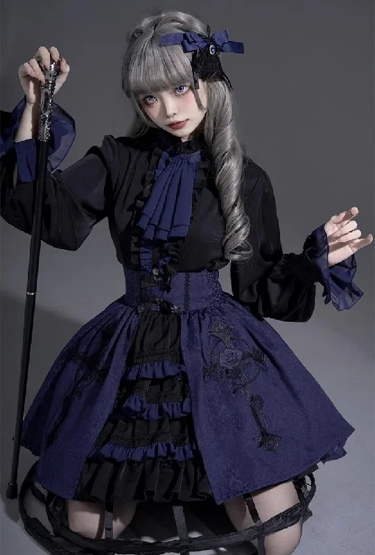 castletoo-evil-twins-dark-blue-lolita-ouji-set-shorts-skirt