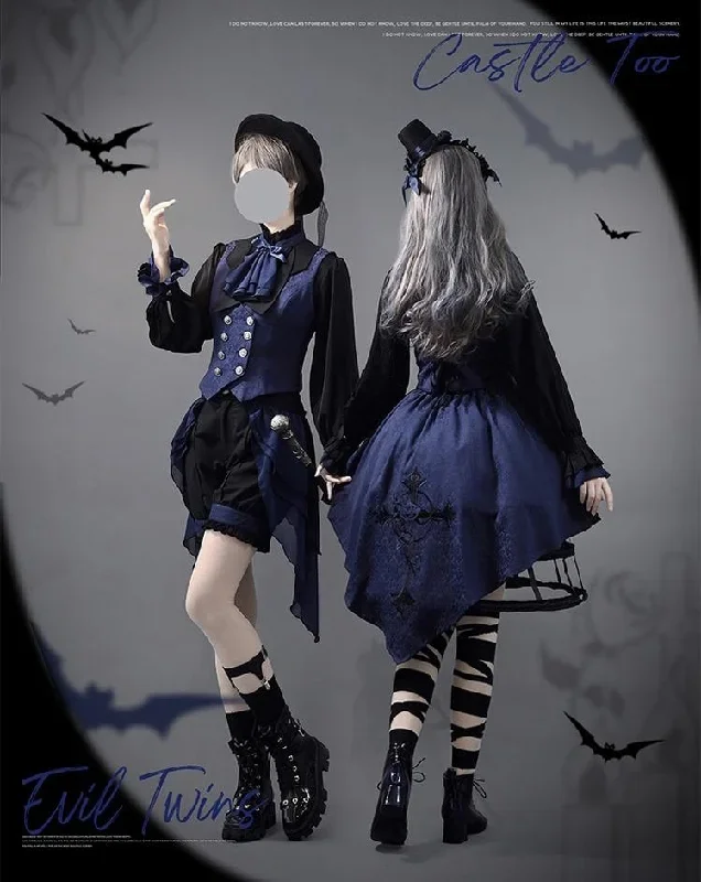 castletoo-evil-twins-dark-blue-lolita-ouji-set-shorts-skirt