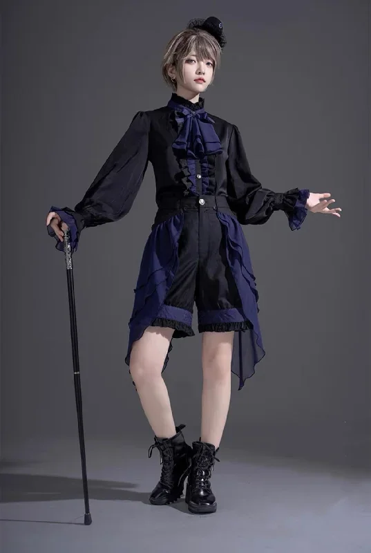 castletoo-evil-twins-dark-blue-lolita-ouji-set-shorts-skirt