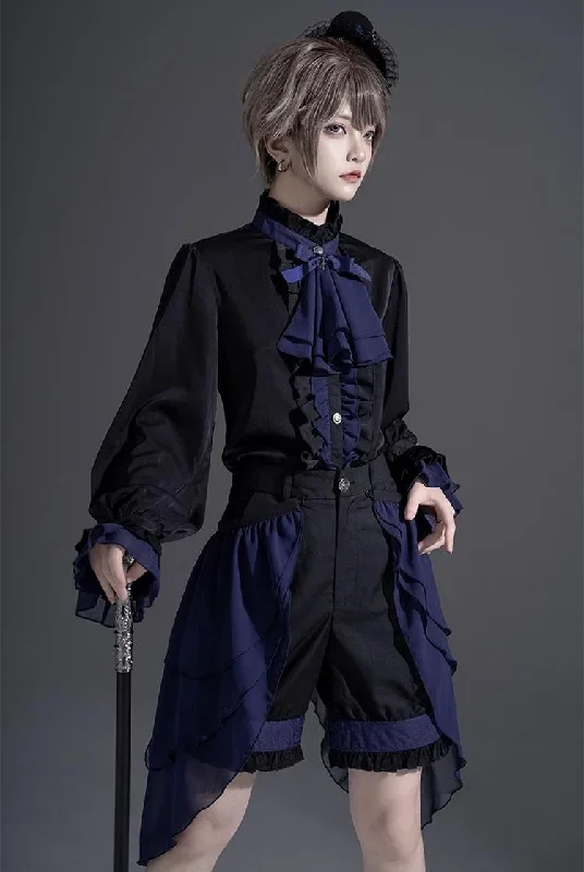 castletoo-evil-twins-dark-blue-lolita-ouji-set-shorts-skirt