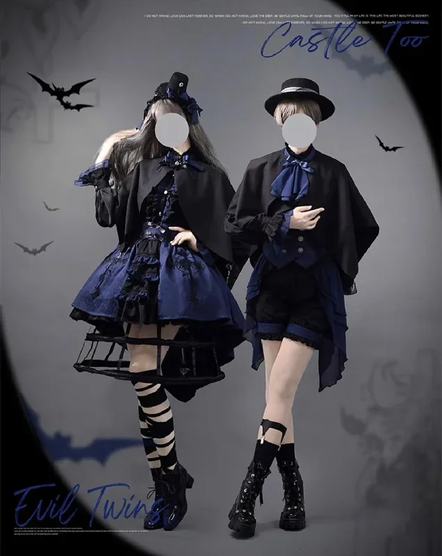 castletoo-evil-twins-dark-blue-lolita-ouji-set-shorts-skirt