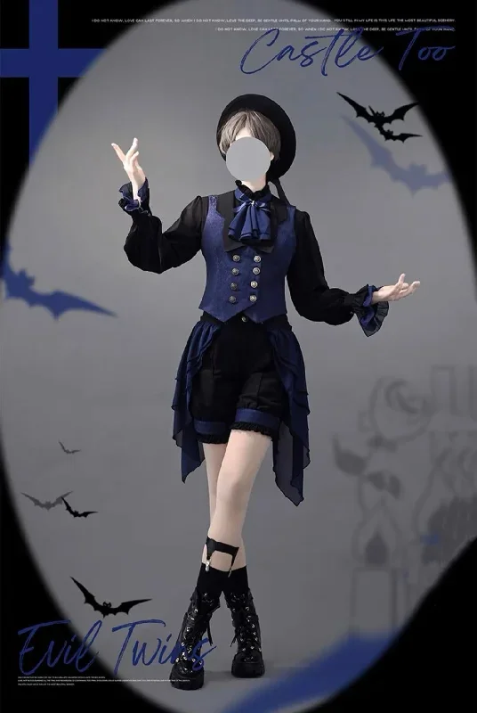 castletoo-evil-twins-dark-blue-lolita-ouji-set-shorts-skirt