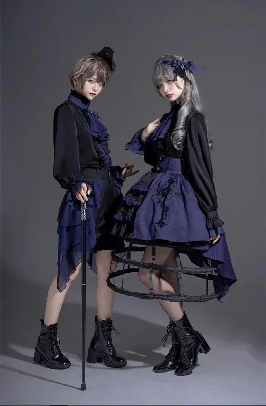 castletoo-evil-twins-dark-blue-lolita-ouji-set-shorts-skirt