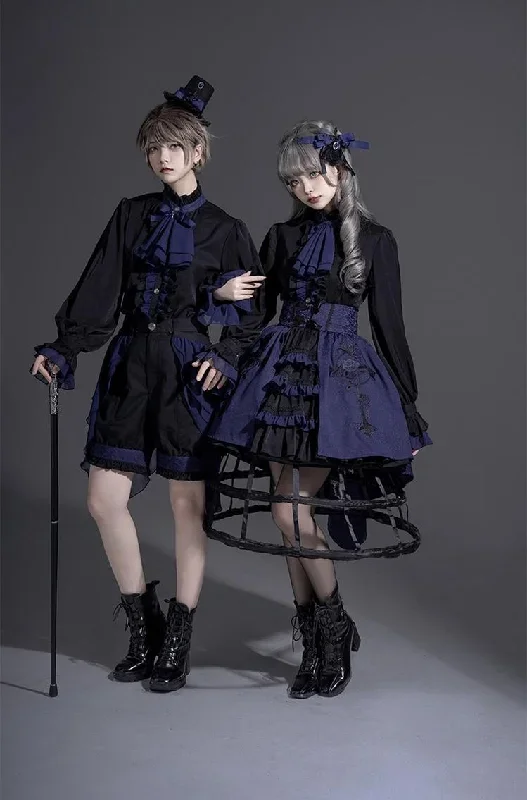 castletoo-evil-twins-dark-blue-lolita-ouji-set-shorts-skirt